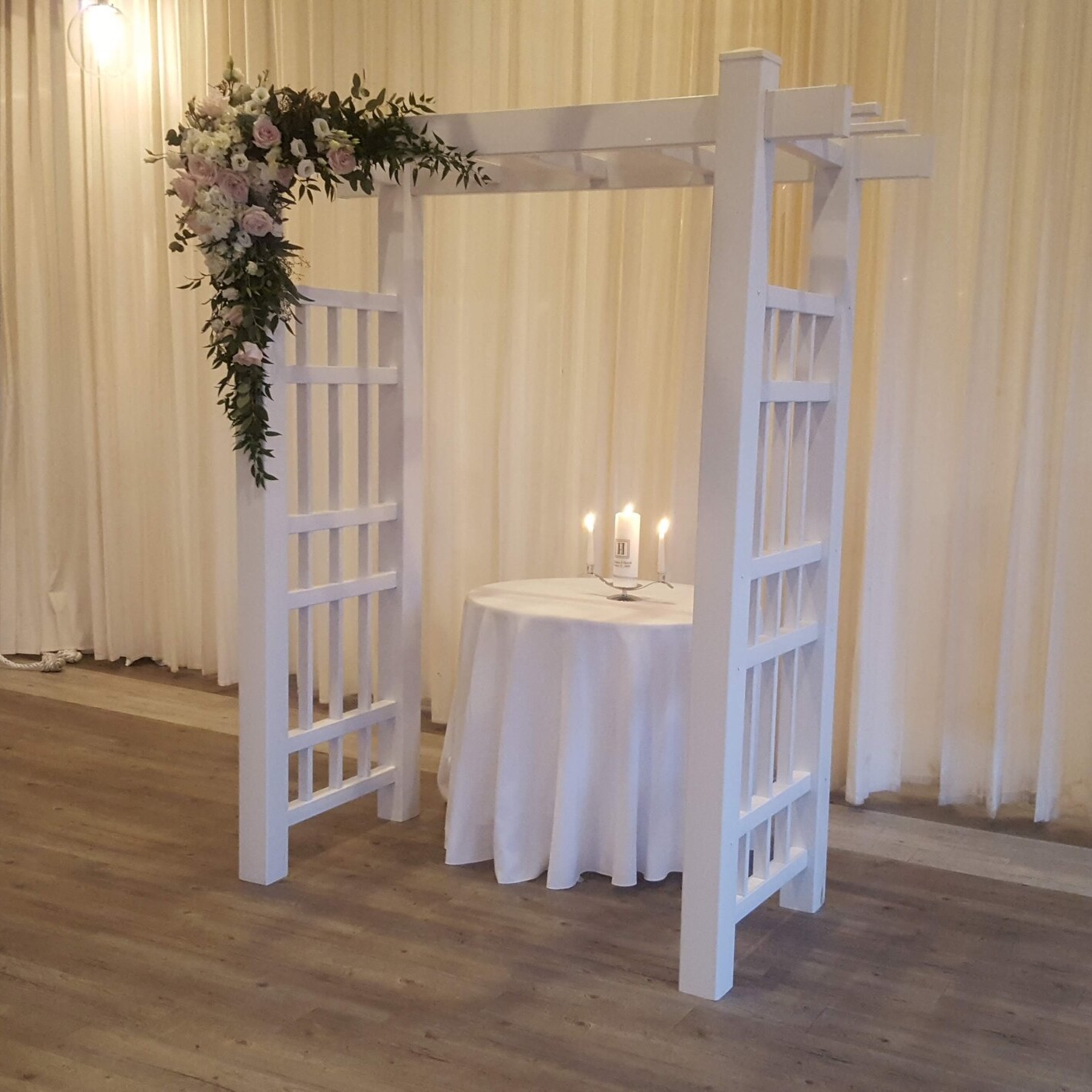 Traditional White Arch